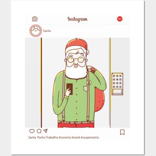 Santa Claus Selfie Posters and Art